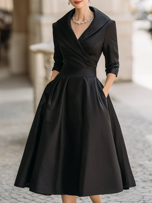 LINA | Vestido midi de satén