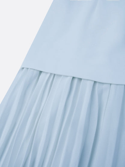 ELVIRA | Vestido largo plisado de diseño