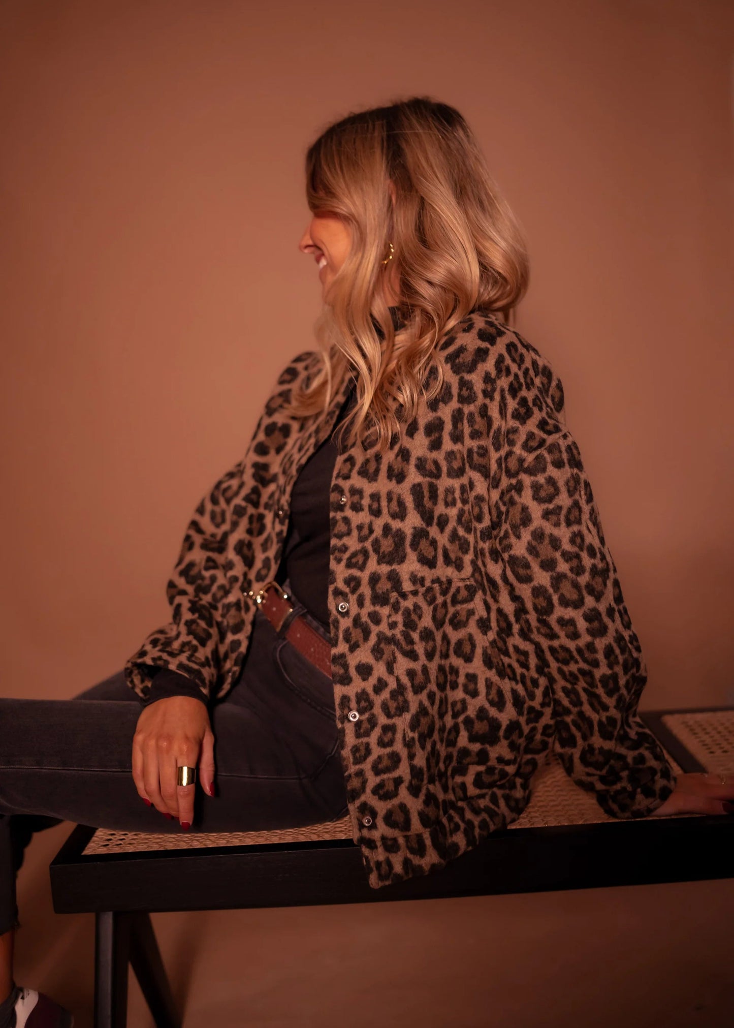 LEILA | Chaqueta estampada de leopardo