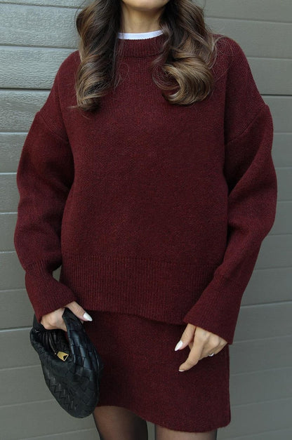 NADIA | Conjunto de punto otoñal