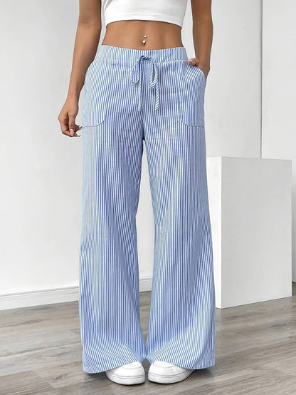 DOMÍNICA | Pantalón ancho rayado