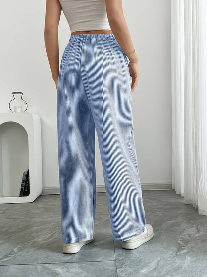 DOMÍNICA | Pantalón ancho rayado