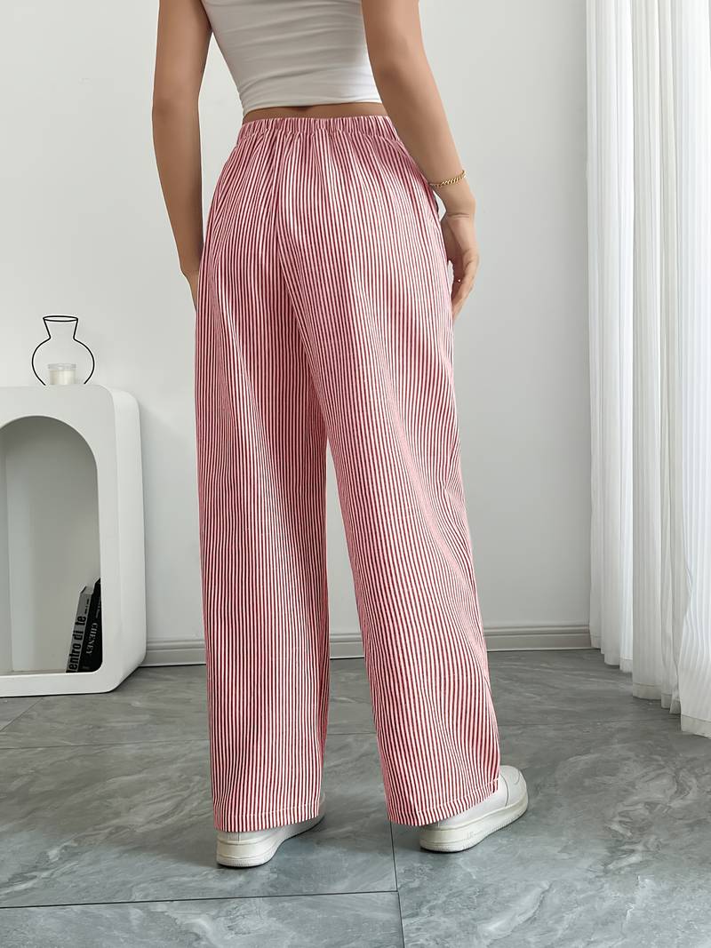 DOMÍNICA | Pantalón ancho rayado