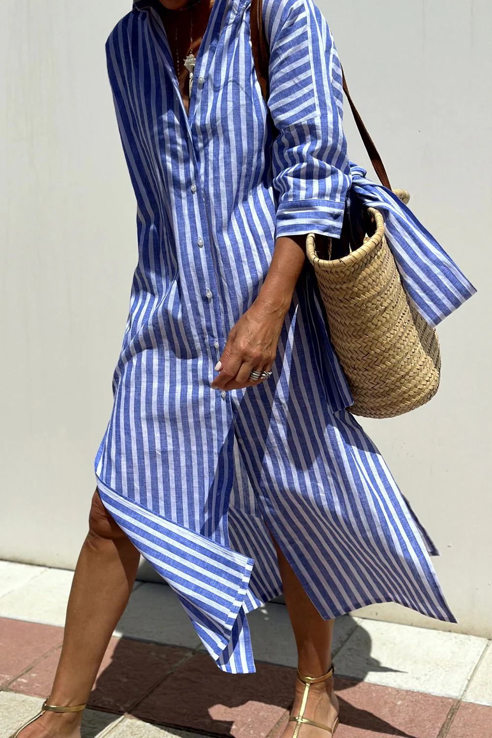 NIYARA | Vestido rayado de temporada