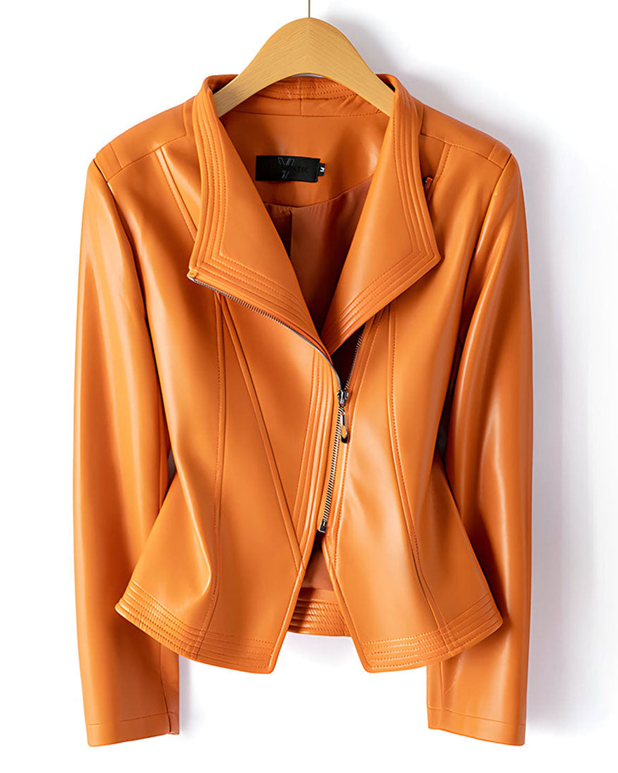 AURA | Chaqueta motera de piel