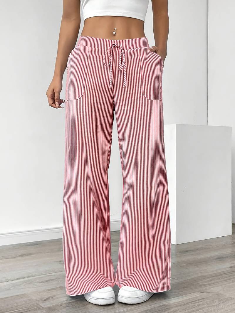 DOMÍNICA | Pantalón ancho rayado