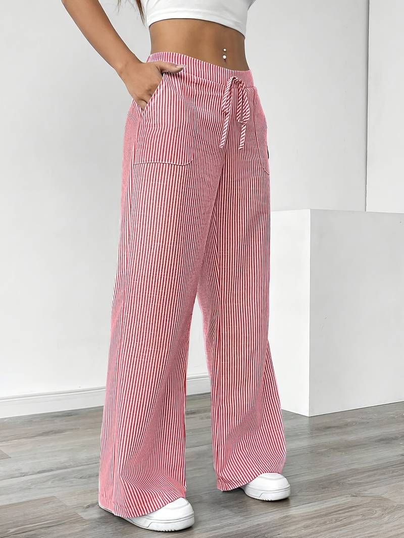 DOMÍNICA | Pantalón ancho rayado