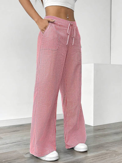 DOMÍNICA | Pantalón ancho rayado