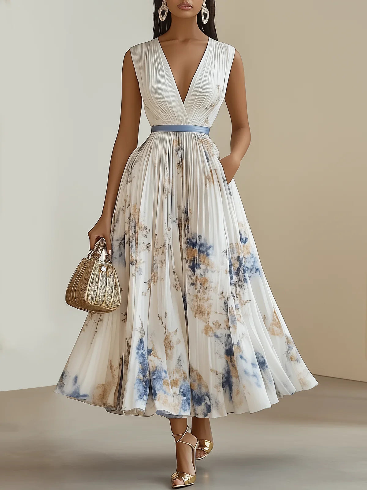 ISABEL | Vestido estampado elegante