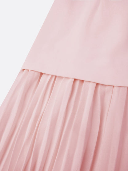 ELVIRA | Vestido largo plisado de diseño