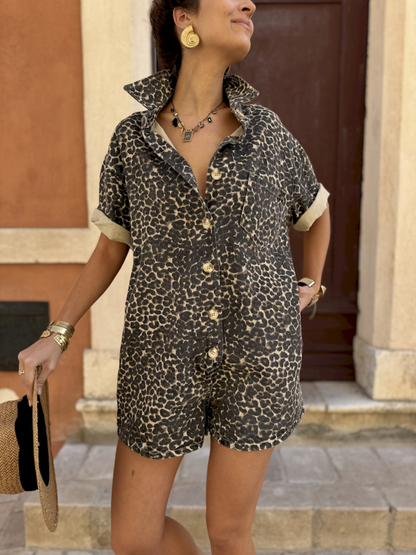 NAIARA | Mono estampado de leopardo