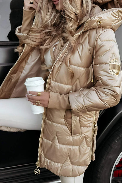 NOLWEN | Elegante abrigo de invierno con capucha y acolchado