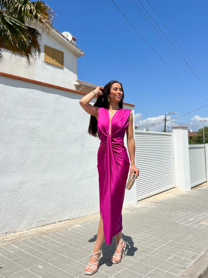 IVANA | Vestido con escote lazo