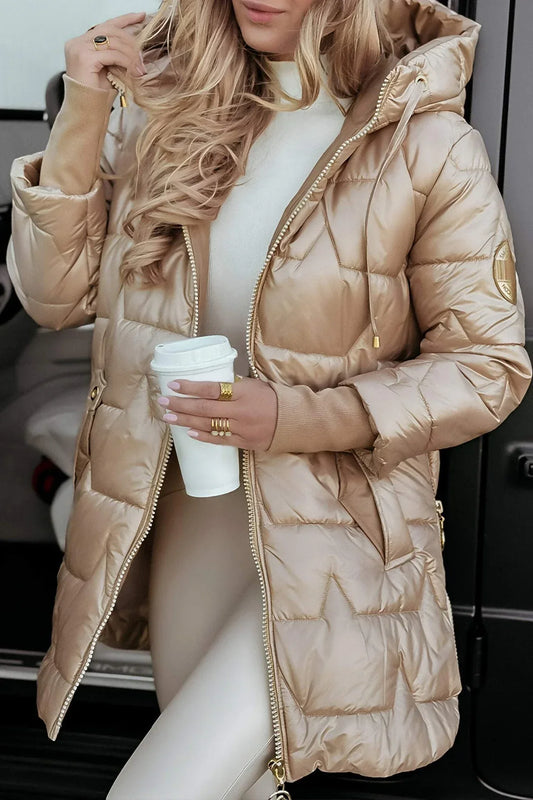 NOLWEN | Elegante abrigo de invierno con capucha y acolchado