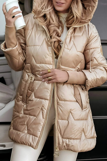 NOLWEN | Elegante abrigo de invierno con capucha y acolchado