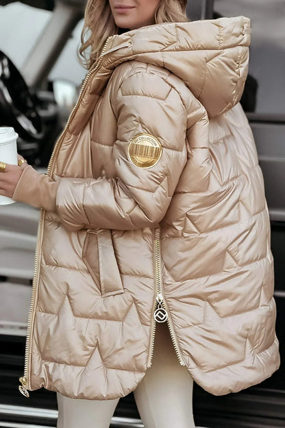NOLWEN | Elegante abrigo de invierno con capucha y acolchado
