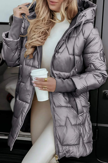 NOLWEN | Elegante abrigo de invierno con capucha y acolchado