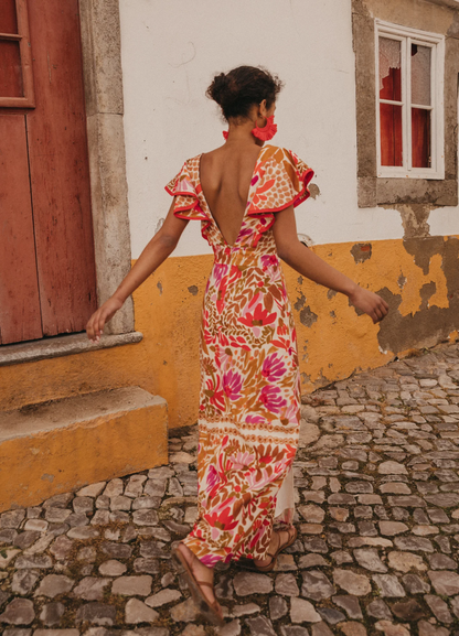 SEVILLA | Vestido maxi estampado