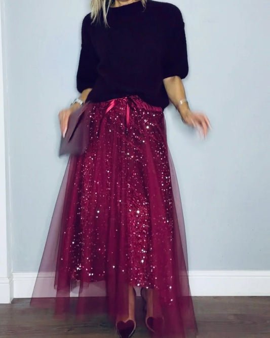 LUMINA | Conjunto de top y falda de tul