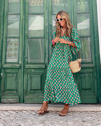 ZAIRA | Vestido estampado de temporada.