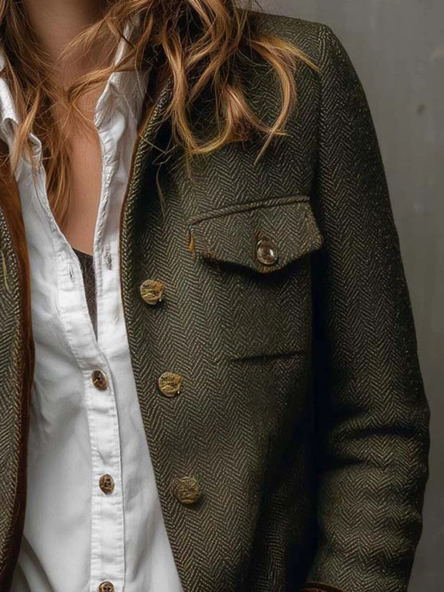 DIANELI | Chaqueta con mangas de terciopelo