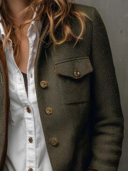 DIANELI | Chaqueta con mangas de terciopelo