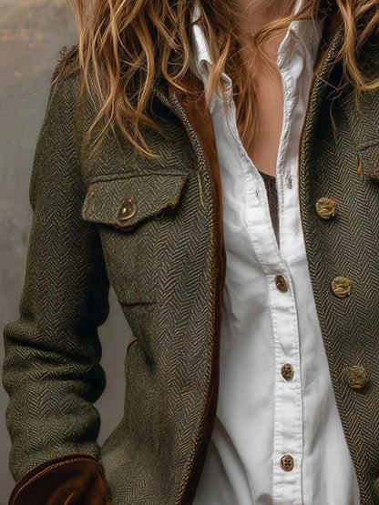 DIANELI | Chaqueta con mangas de terciopelo