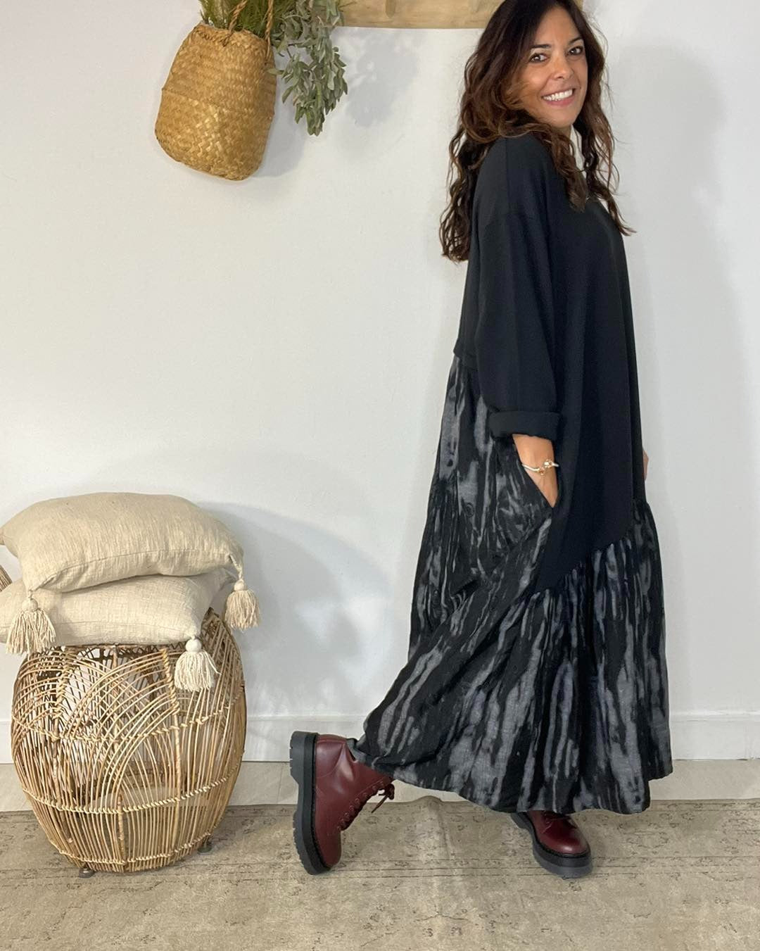 RUFFA | Vestido largo fluido