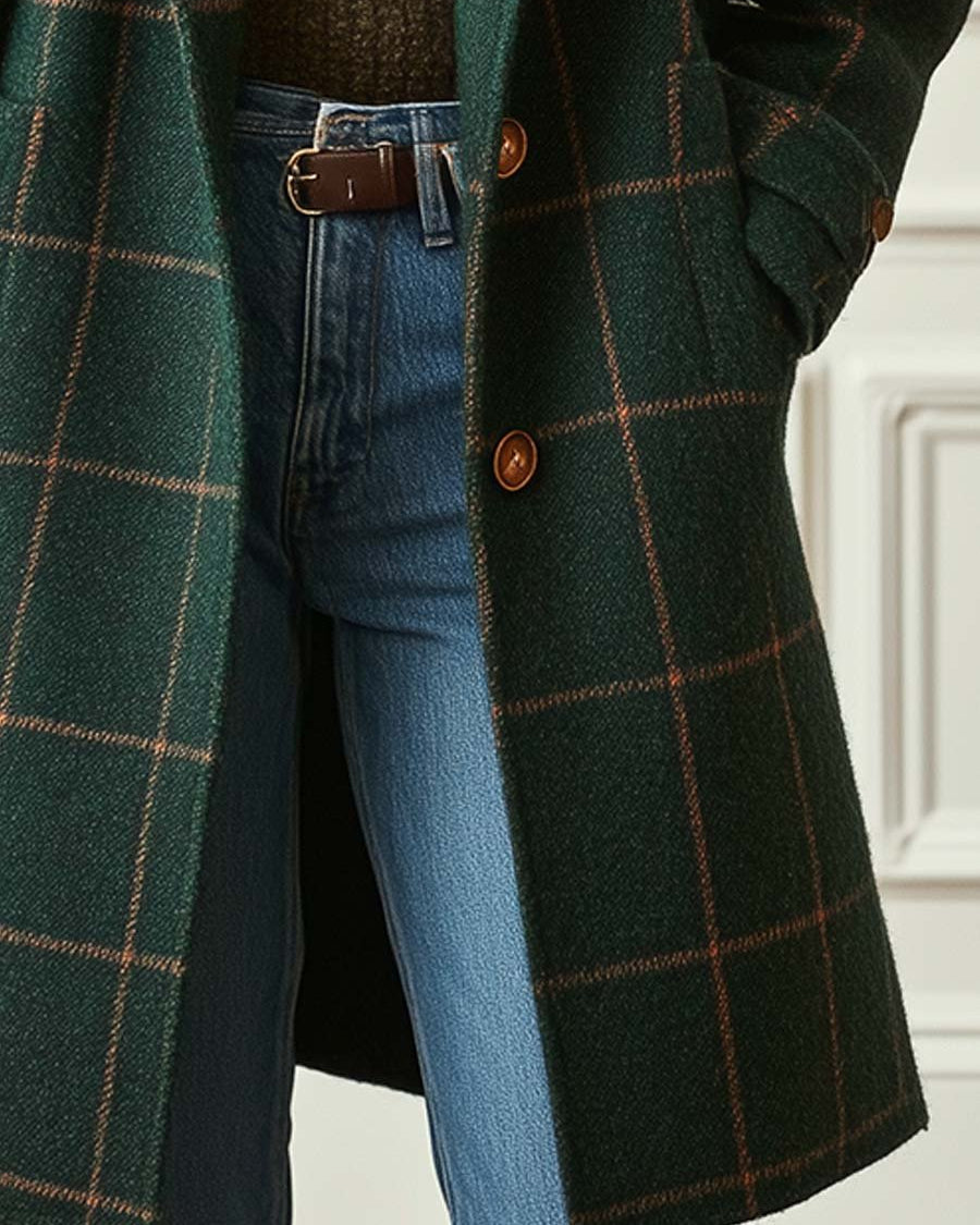 CAMILA | Abrigo estampado de temporada