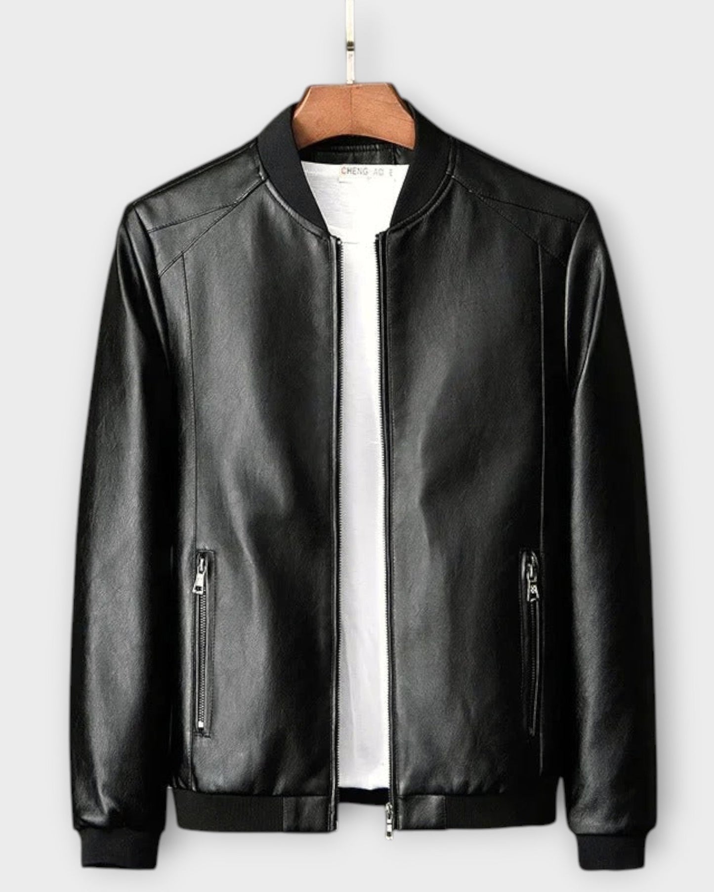 RICARDO | Chaqueta de Cuero Biker para Hombre