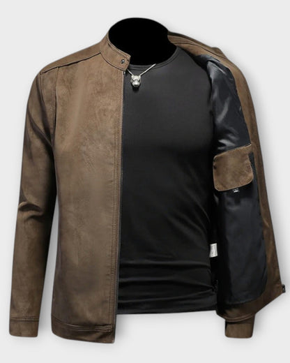 DIEGO | Elegante Chaqueta de Cuero de Alta Calidad