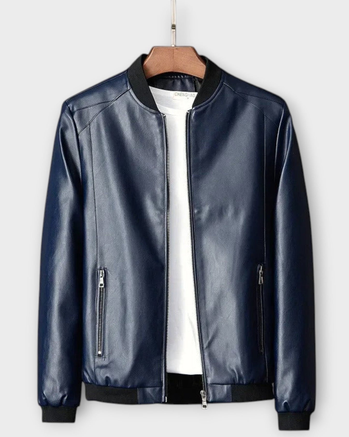 RICARDO | Chaqueta de Cuero Biker para Hombre