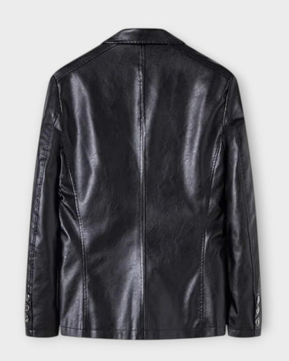 MARIO | Chaqueta de Cuero Informal para Negocios