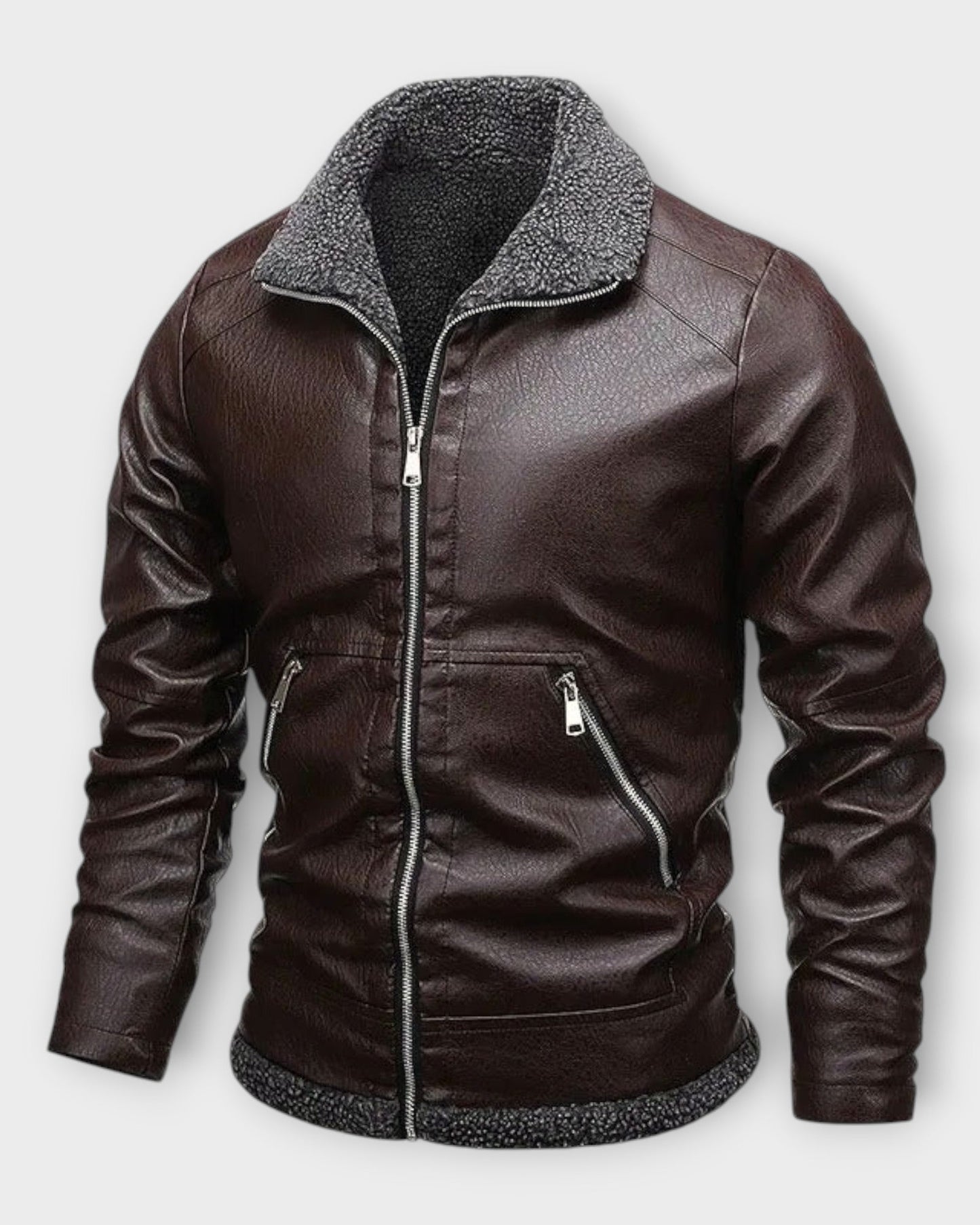 ENZO | Chaqueta de Cuero Elegante para Hombre