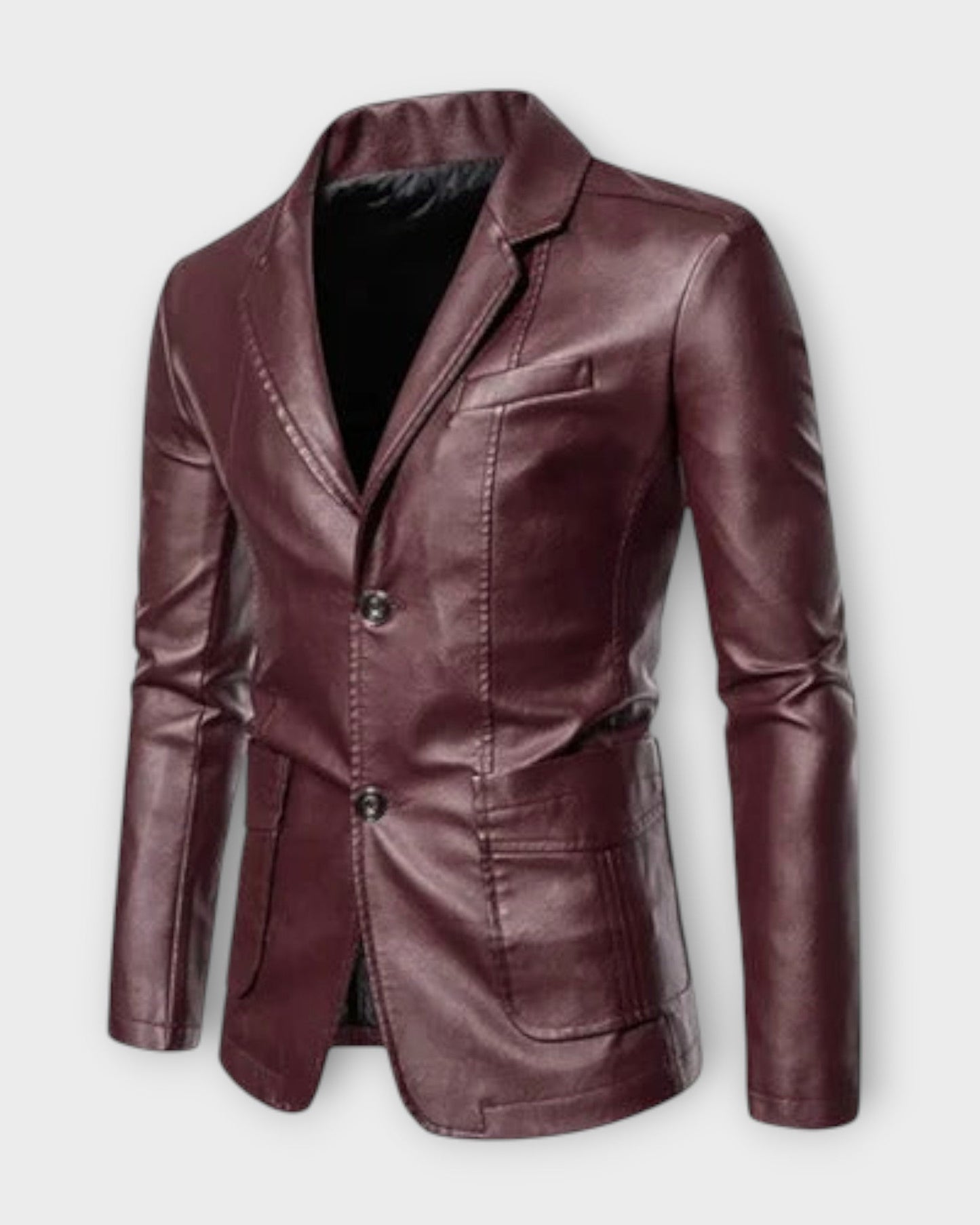 MARIO | Chaqueta de Cuero Informal para Negocios