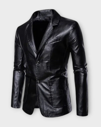 MARIO | Chaqueta de Cuero Informal para Negocios