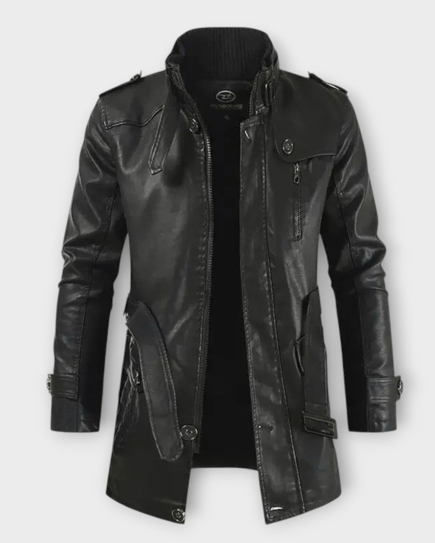 ALBERTO | Chaqueta motera larga de cuero