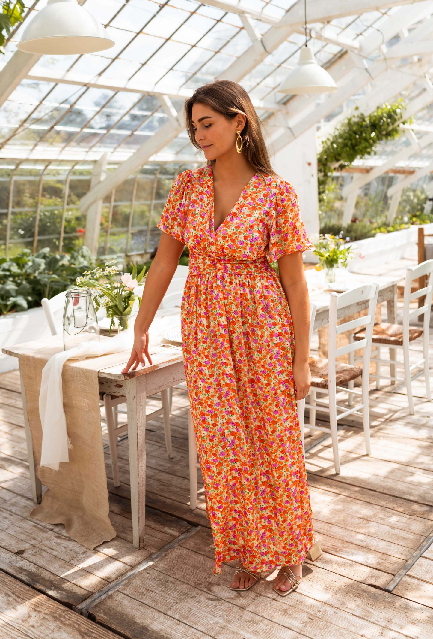 PAULINA | Vestido largo floral