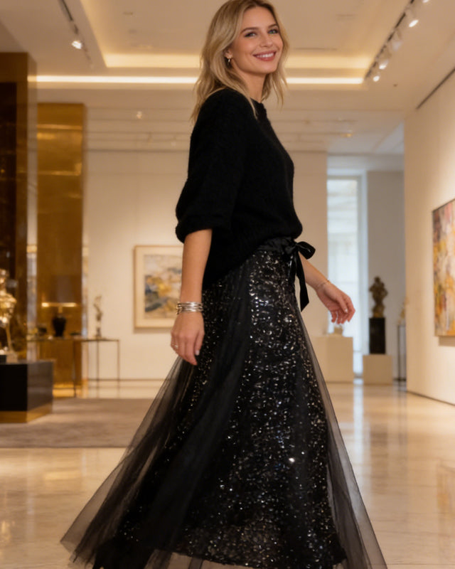 LUMINA | Conjunto de top y falda de tul