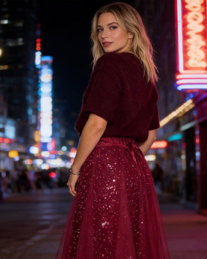 LUMINA | Conjunto de top y falda de tul